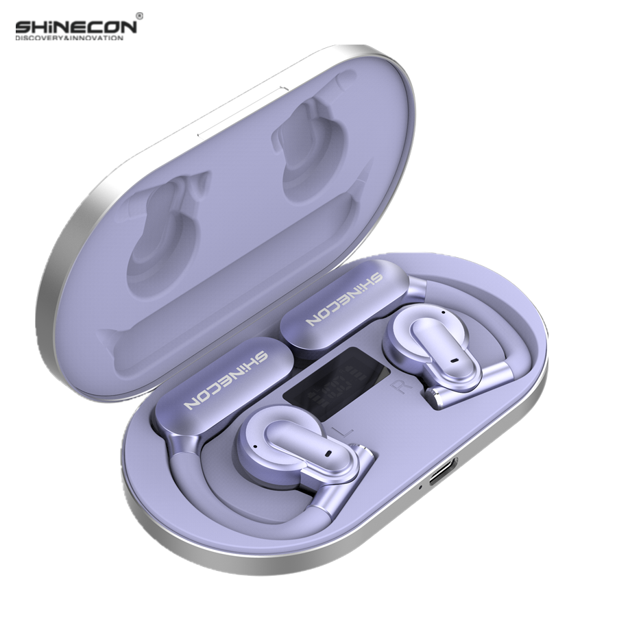14hrs Music Time OWS Headphone Blue-tooth V5.3 HIFI Stereo Sound ENC Noise Reduction Earhook Air Conduction Earphone
