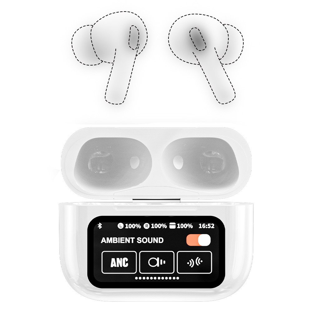 Cross-border explosive A9pro wireless Blue smart headset ultra-long endurance in-ear ANC noise reduction multi-language