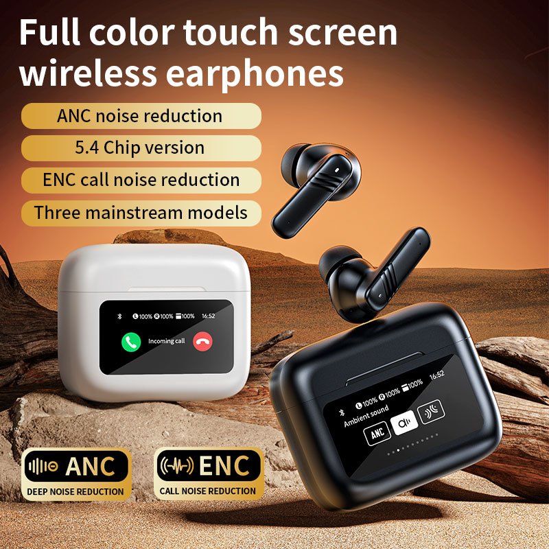 2024 Noise Canceling Wireless Earbuds LX-20 Earphone with Display ANC&ENC BT 5.3 TWS in-Ear Headphones for Music and Call