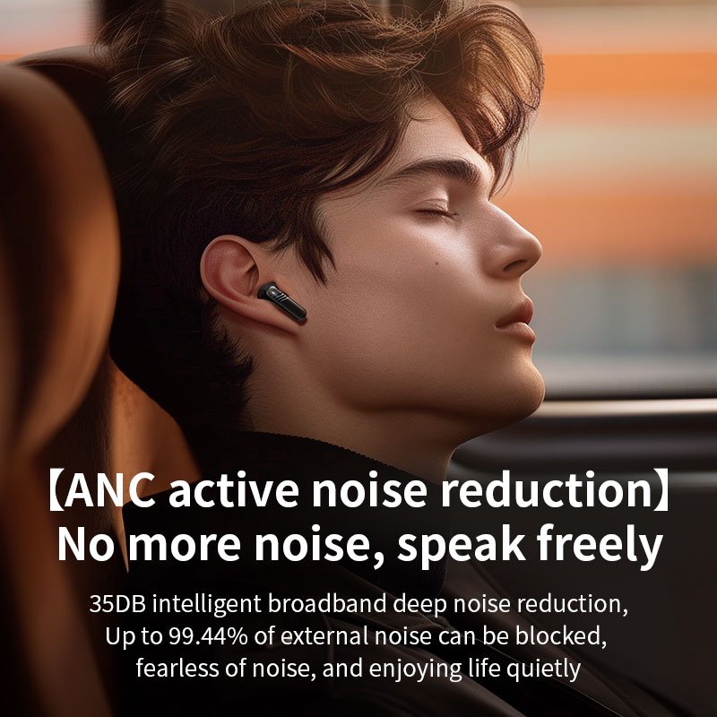 2024 Noise Canceling Wireless Earbuds LX-20 Earphone with Display ANC&ENC BT 5.3 TWS in-Ear Headphones for Music and Call