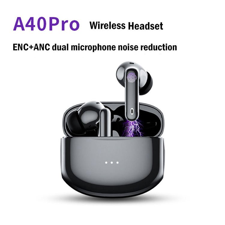 Promotional Price A40 ANC earbuds TWS Wireless Earbuds BT5.0 Sport Earphones In Ear Noise Cancelling Handsfree Digital Display