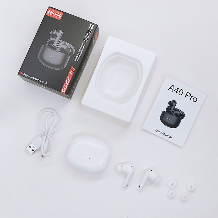 Promotional Price A40 ANC earbuds TWS Wireless Earbuds BT5.0 Sport Earphones In Ear Noise Cancelling Handsfree Digital Display