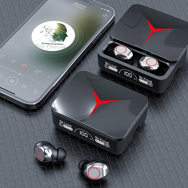 M90 Pro Low Latency Dual Mode Wireless Headset Earphone TWS Audifonos V 5.3 In-ear Earbuds Gaming Headphone With Powerbank
