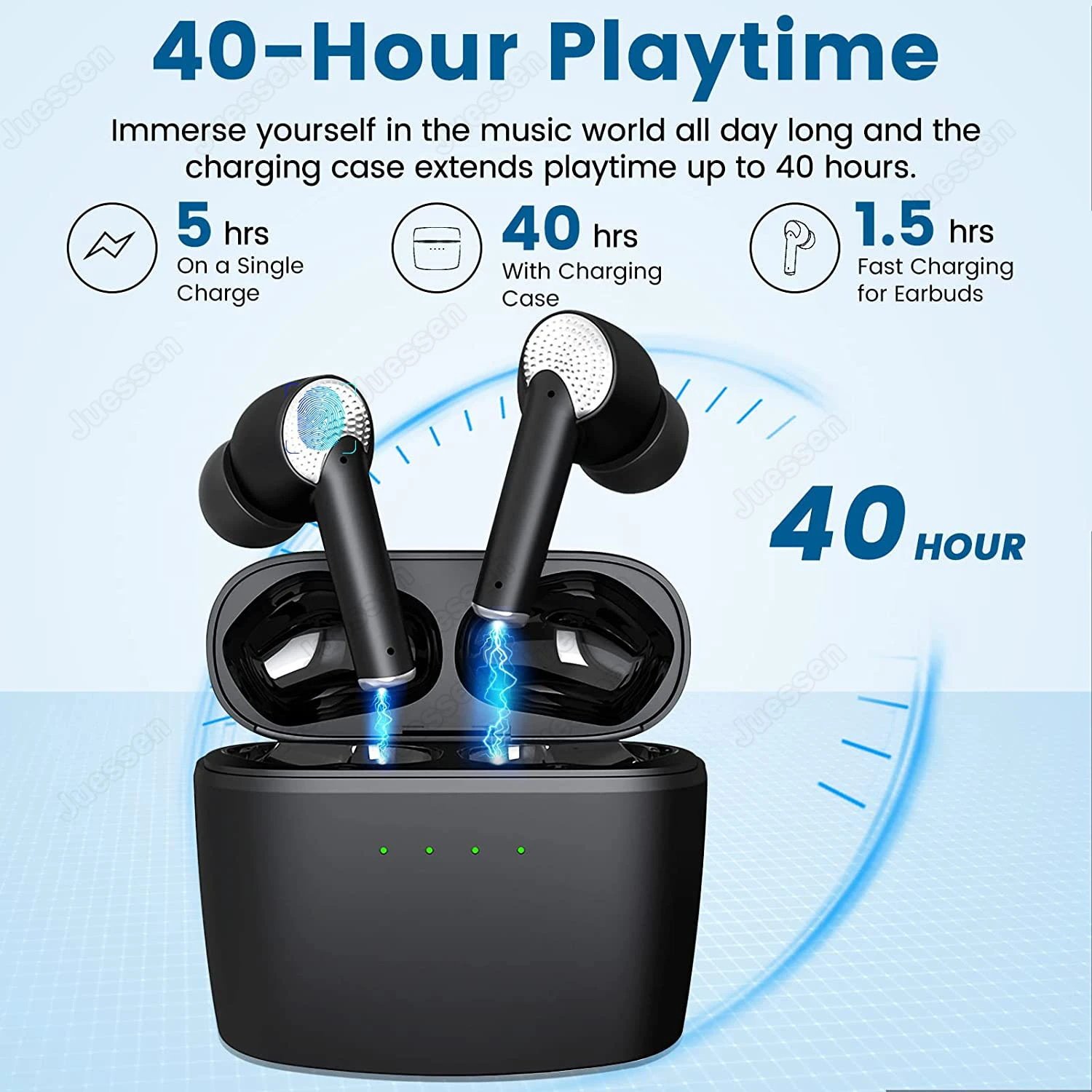 ROCXF 2024 New Mobile J8 BT 5.4 Wireless Sterio Earbuds Earphone Headphone Accessories TWS ANC ENC Noise Canceling Earheast