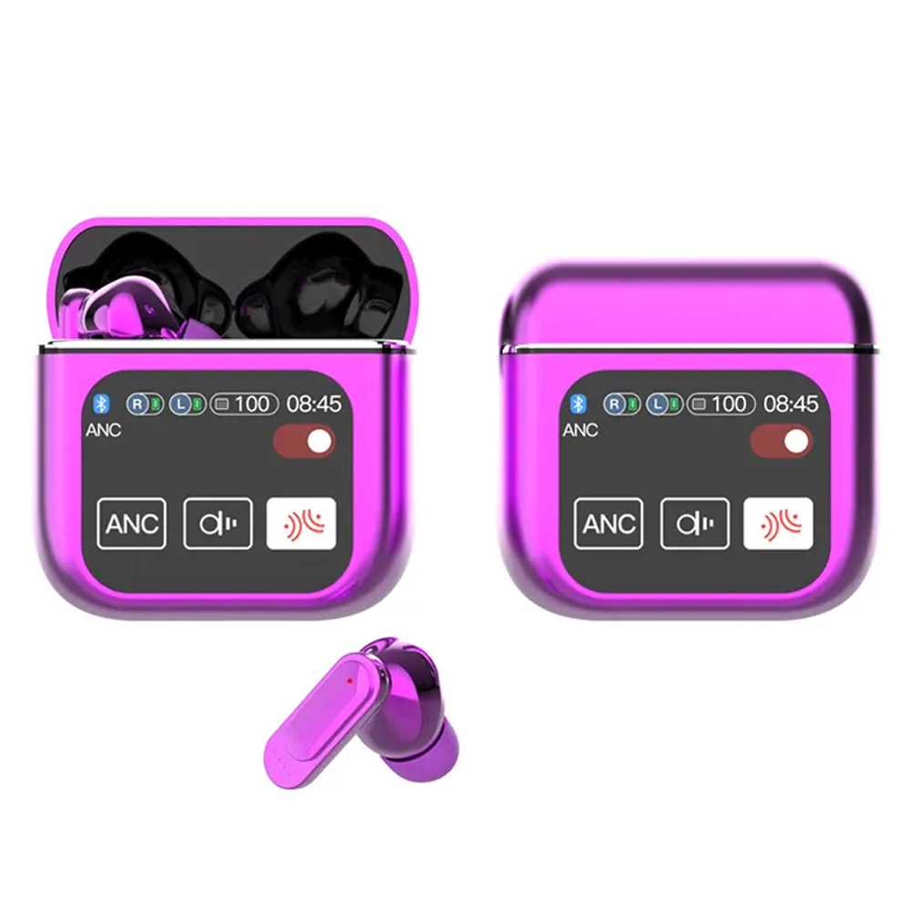 SE60 TWS Wireless Bluetooth Earbuds Smart Touch Screen Sport Earphones ANC Enc Chipset Digital Battery Indicator Bluetooth V5.3