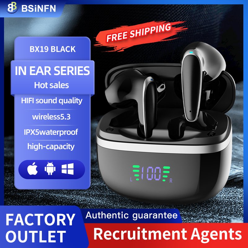 Newest Noise Cancelling In-ear Series True Wireless Stereo Earbuds For Music&Call HiFi Sound TWS Headset BT5.3 Mini Earphones