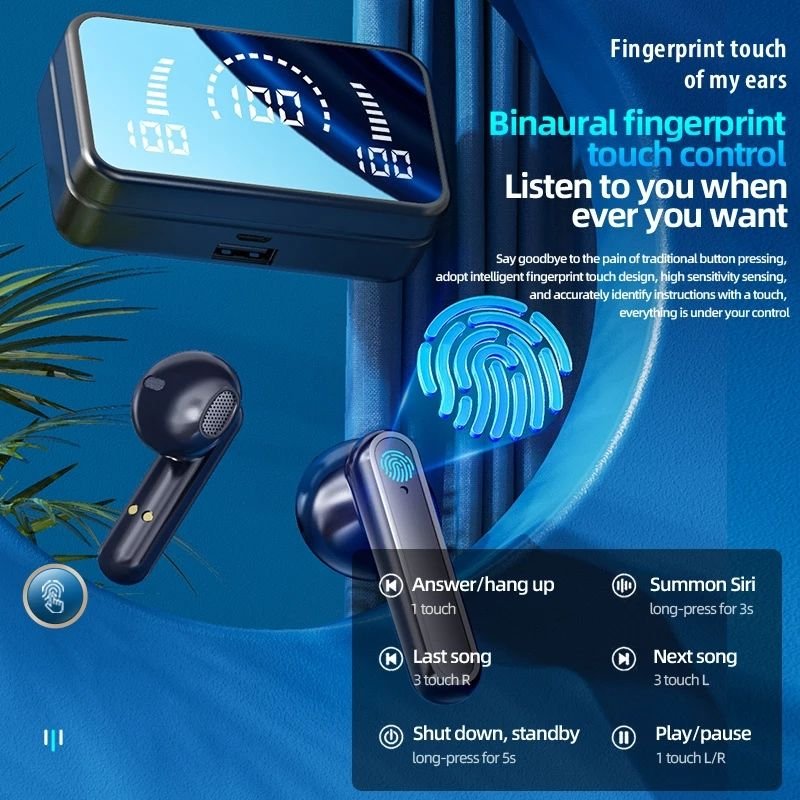 S20 Wireless Headset Sport Noise Cancelling TWS Earphones & Headphones Wireless Earbuds With Power Bank