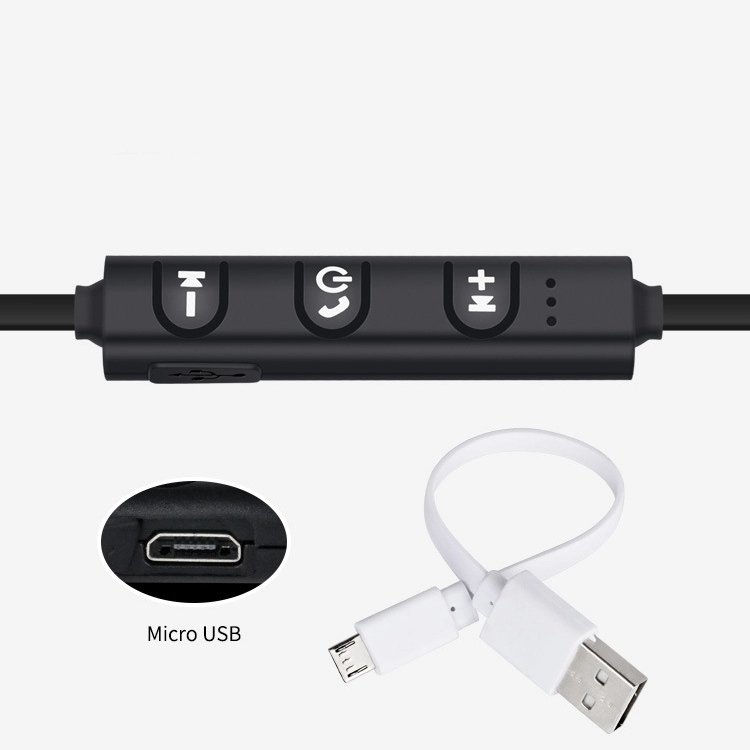 Wireless Sports Earphone Running Ear Hook Earbud Horn Hanging Neck Sports Gift Cheap Earphone