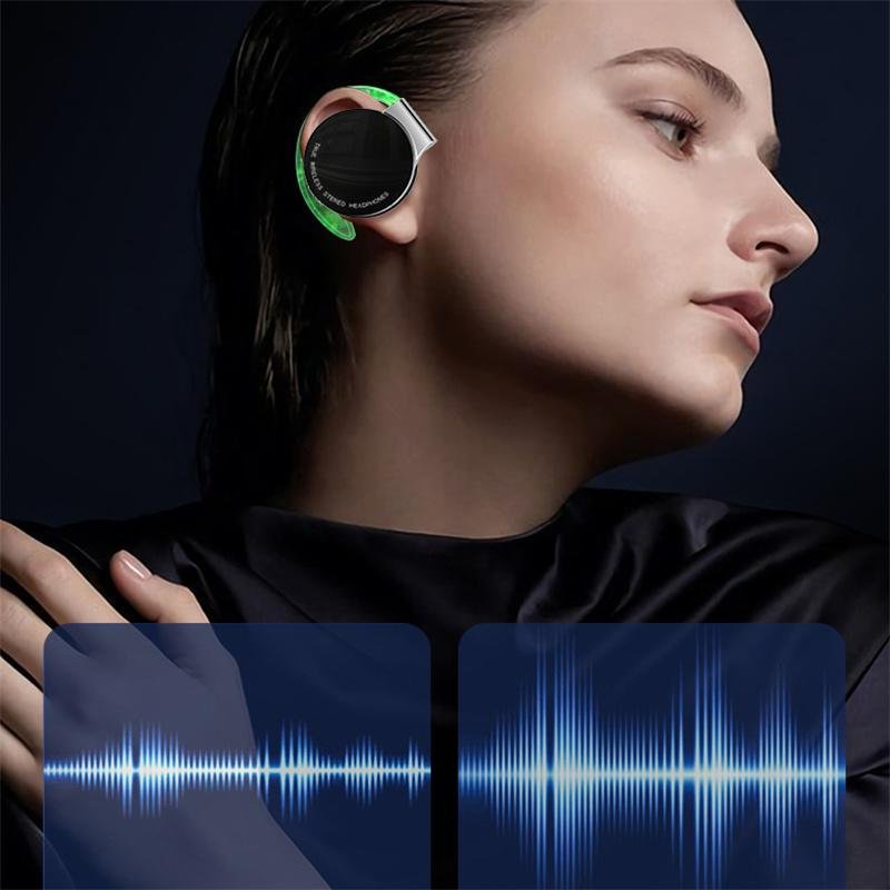 New F2 TWS Bluetooth Earphones With Microphones Sport Ear Hook LED Display Wireless Headphones Stereo Earbuds For Xiaomi Huawei