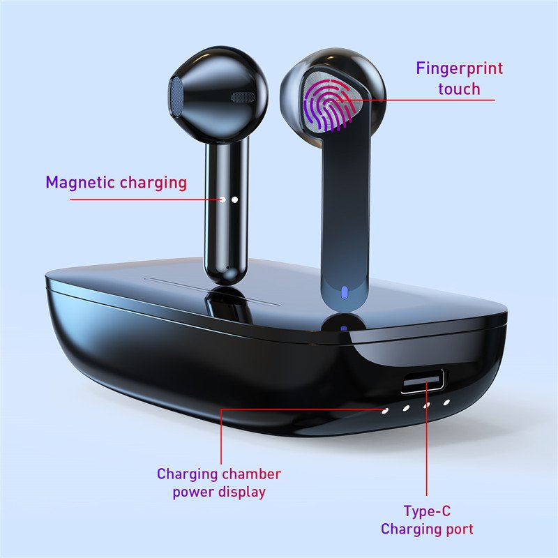 Dropshipping TWS Wireless BT V5.0 Earphones Microphone Charging Box Charger Mini Stereo Sport Wireless Earbuds BE36