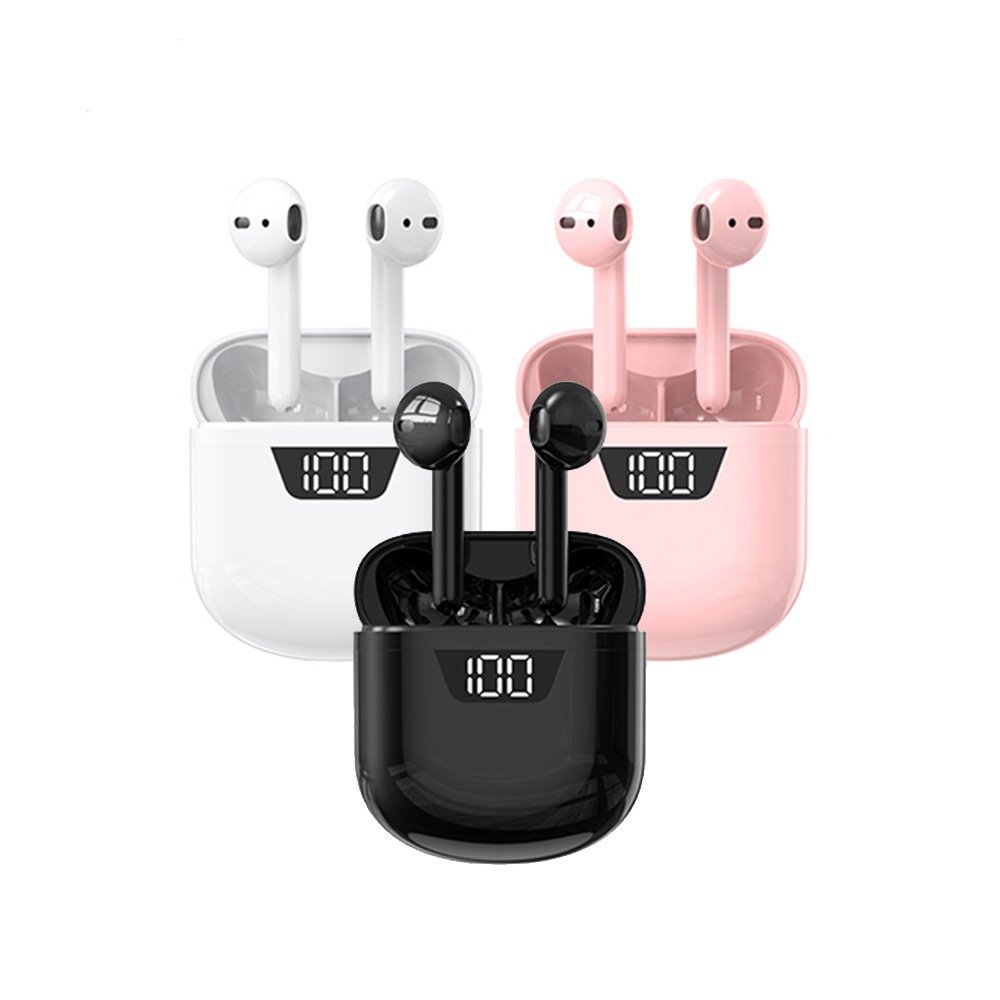 TWS-J55 Mini wireless earbuds Long life noise cancelling heavy bass waterproof LED digital display B55 Blue tooth earbuds