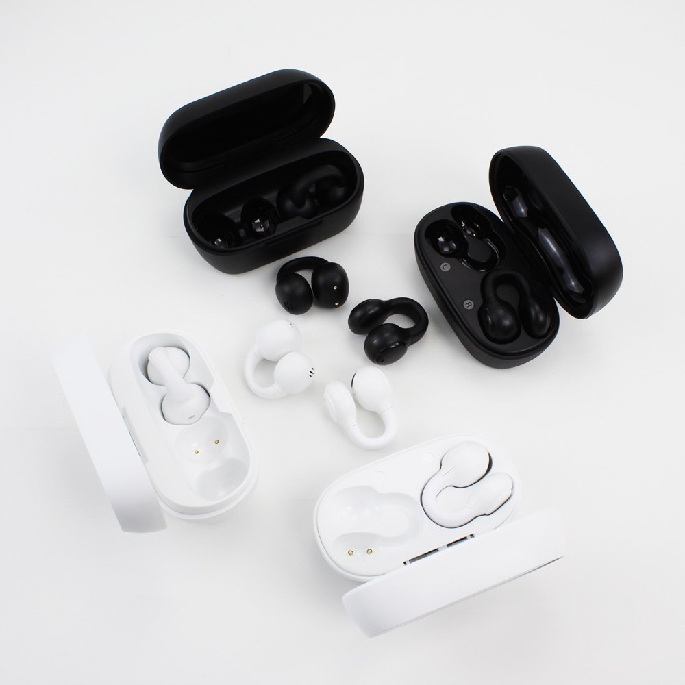 2024 Popular Noise Cancelling Ear Clip Earphones True Tws Wireless Earbuds Gaming Headphones Headset