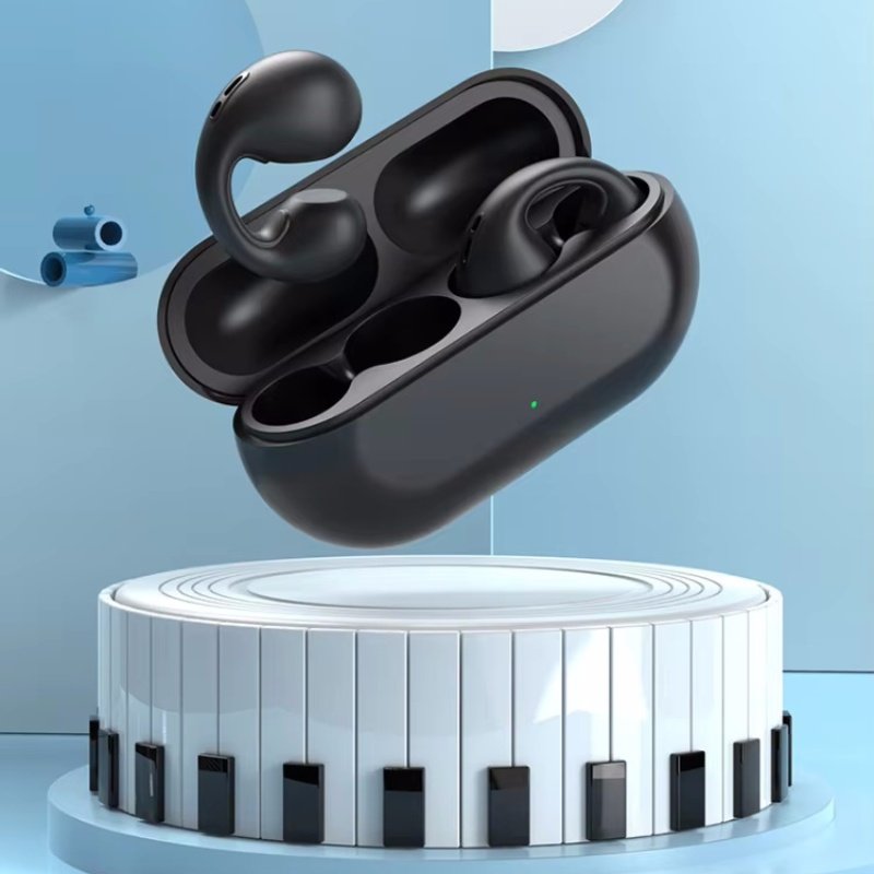 V5.3 Bone Conduction Active Noise-Canceling TWS Headset Waterproof HI-FI Stereo Earphones Long Battery Life Open-Ear Sports
