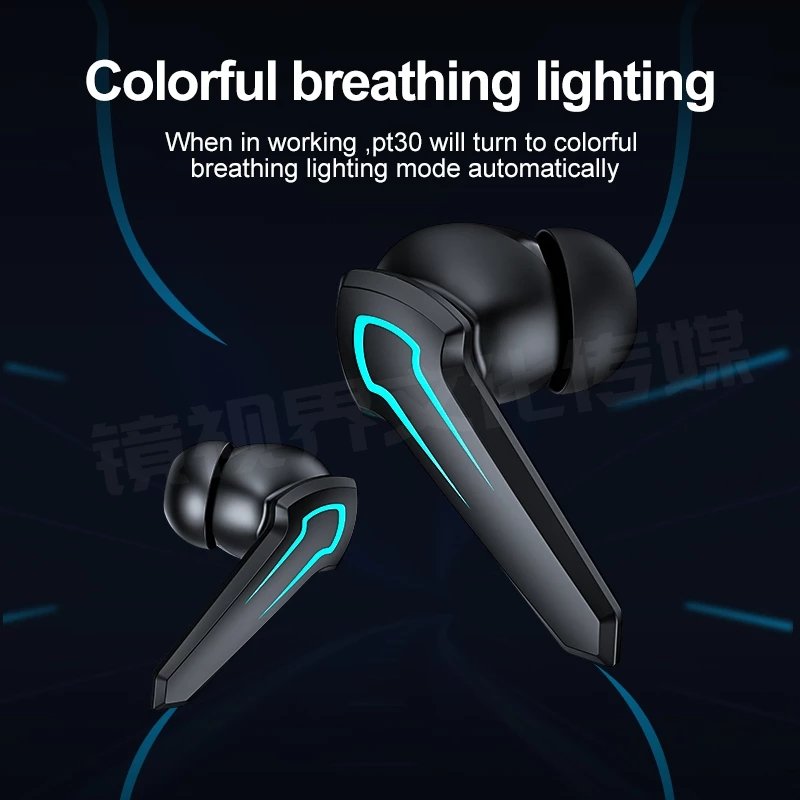 Gaming Headset P30 TWS Low Latency BT V5.0 Earphones Wireless Headphones With Microphone Noise Cancelling Earbuds Gamer