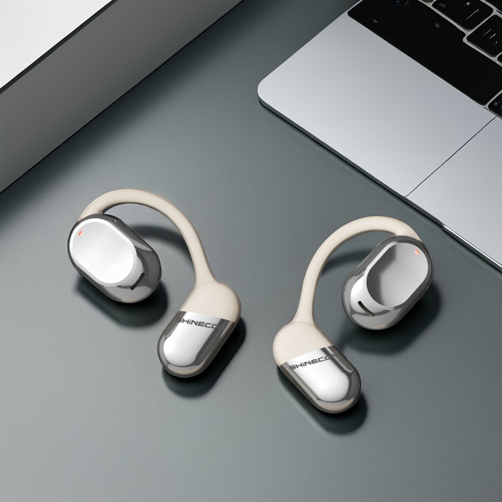 True Wireless Gaming Earphones LED Digital Display Battery Low Latency Motion E-Sports Bone Conduction Non-Noise Cancelling TWS