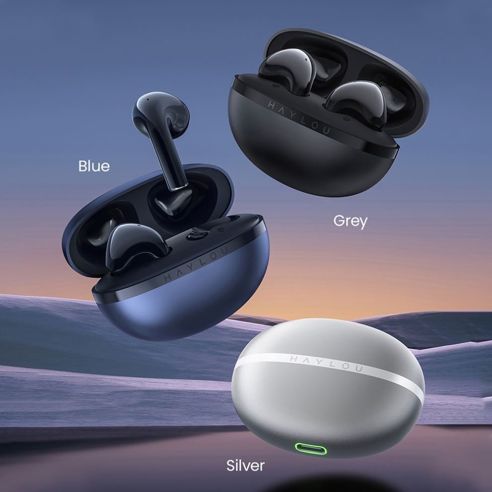 Haylou X1 2023 Earphone Bluetooth 5.3 Wireless Headphones Metallic Case Earphones 24-Hour Half in-ear Earbud For Xiaomi Phone