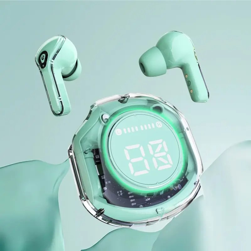 Ultrapods max TWS Earbuds BT 5.3 LED Display Sports Transparency Gaming Wireless Earphones
