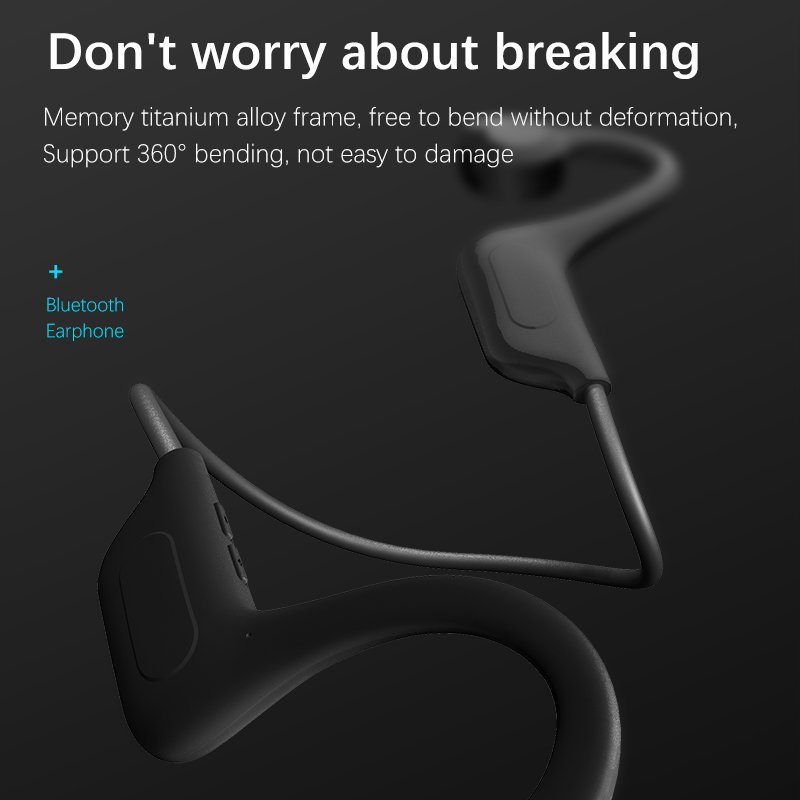 Wireless Sports Earphone VG02 Headphone Waterproof BT wireless Bone Conduction ANC TWS Headband Earphone