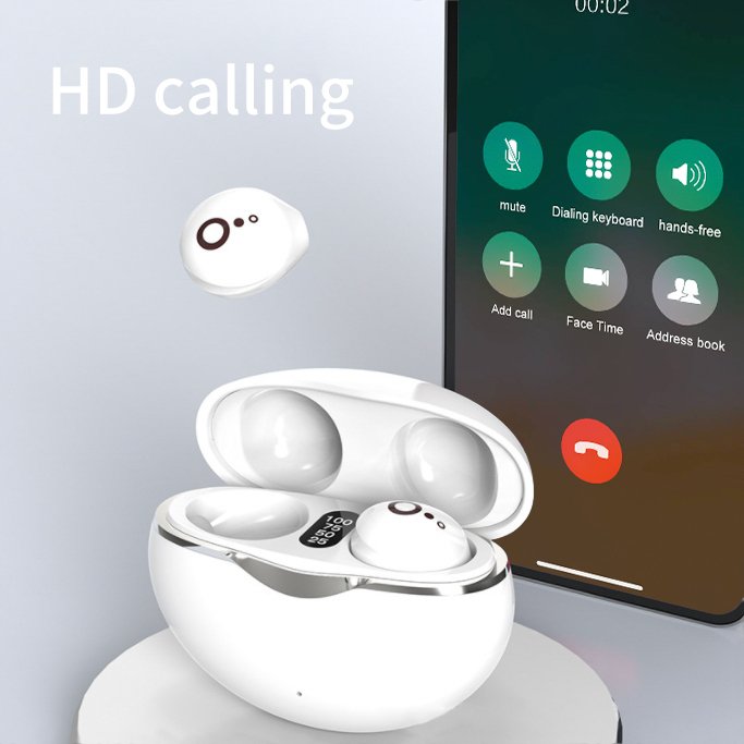 2024 New Minimum Invisible Sleep TWS Earbuds Noise Reduction Music In ear Bluetooth Earbuds Wireless Side Lying