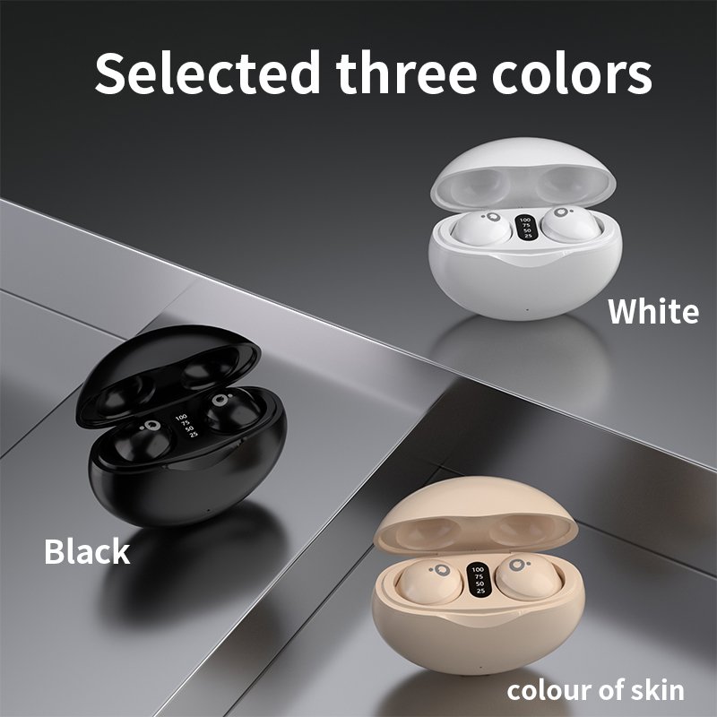 2024 New Minimum Invisible Sleep TWS Earbuds Noise Reduction Music In ear Bluetooth Earbuds Wireless Side Lying