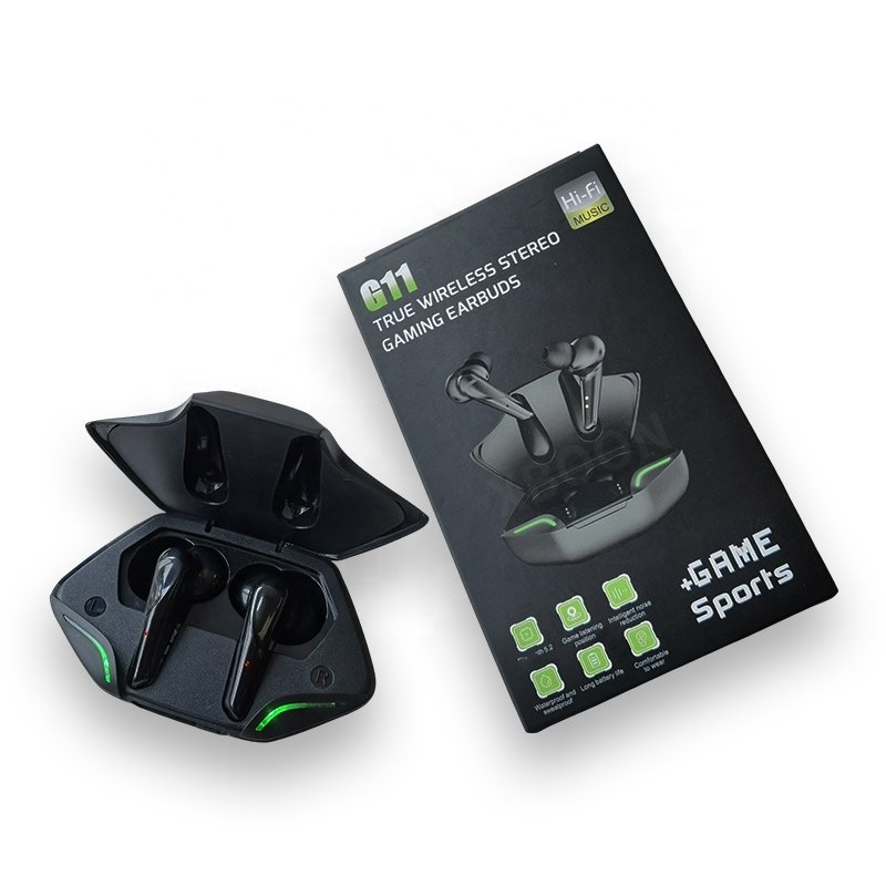 2024 Hot G11 TWS V5.2 Gaming Headsets Low Latency Headphones Sports Wireless Earphones X15 Pro Noise Cancelling Earbuds