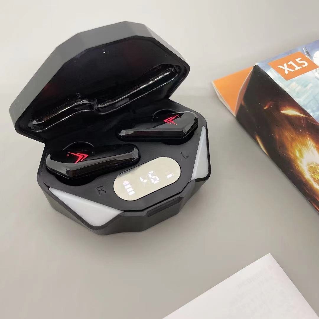 2021 Gamer X15 TWS Earbuds Wireless Headphone 5.0 Earphone Noise Cancelling Gaming Headset Stereo Sound Music In-ear earphone