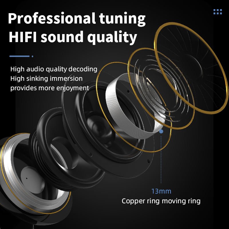 2024 New Design YX29 Wireless Bluetooth Earphones Smart Touch Control Screen Bluetooth v5.3 Earphones