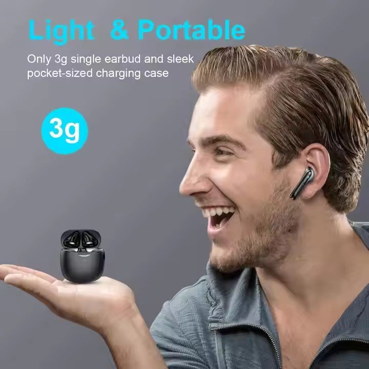 Bt 5.3 Mini Sport Earphone Wireless Earbuds Headset hearing aid headphone HiFi Stereo Noise Canceling Gaming Earbuds with Mic