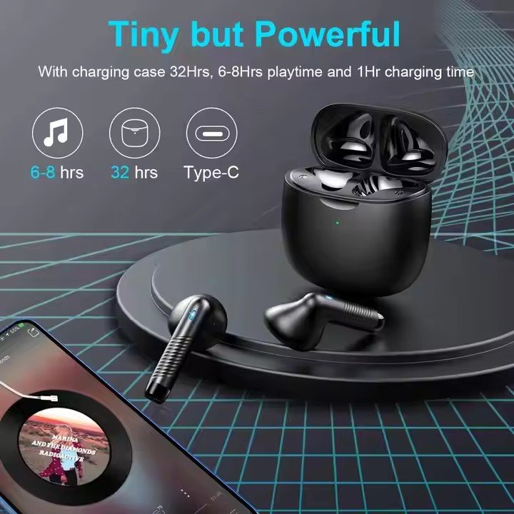 Bt 5.3 Mini Sport Earphone Wireless Earbuds Headset hearing aid headphone HiFi Stereo Noise Canceling Gaming Earbuds with Mic