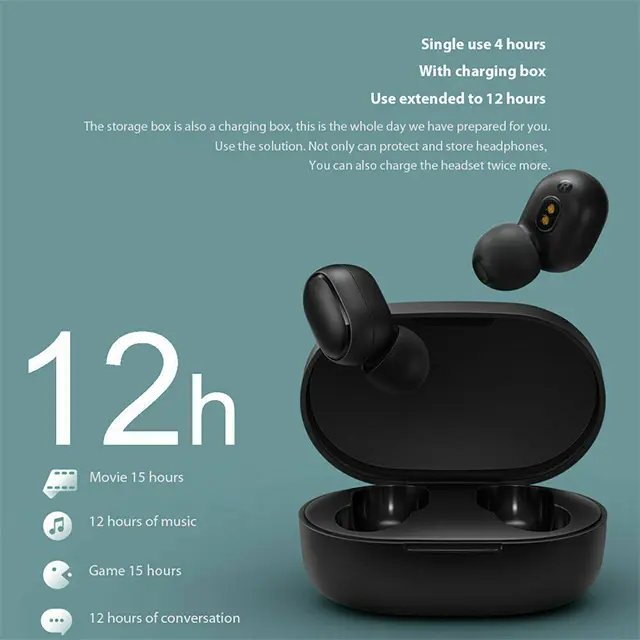 A6S TWS Earphone bt 5.0 Sports Waterproof true Stereo In Ear Headset Headphones Wireless Earbuds For Redmi Huawei Samsung