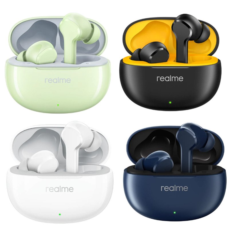 Realme Buds T110 TWS Earphone Blue-tooth 5.4 Headset Noise Cancelling Wireless Headphone IPX5 Earbuds for Realme 12 11
