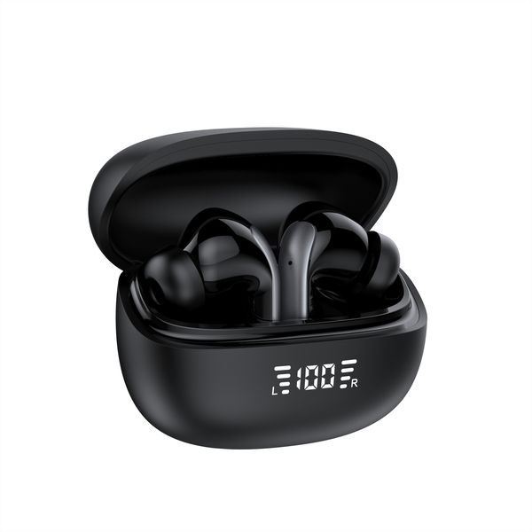 AGETUNR hot sale S43 high quality ENC ANC bluetooth tws wireless earbuds noise cancelling tws earphones headphones with display