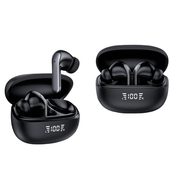AGETUNR hot sale S43 high quality ENC ANC bluetooth tws wireless earbuds noise cancelling tws earphones headphones with display