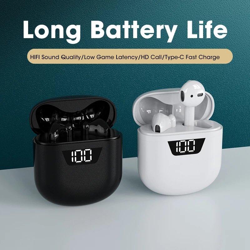 2022 Factory Direct TWS J55 Wireless Headphones High Quality Noise Cancelling Earbuds for All Smartphones