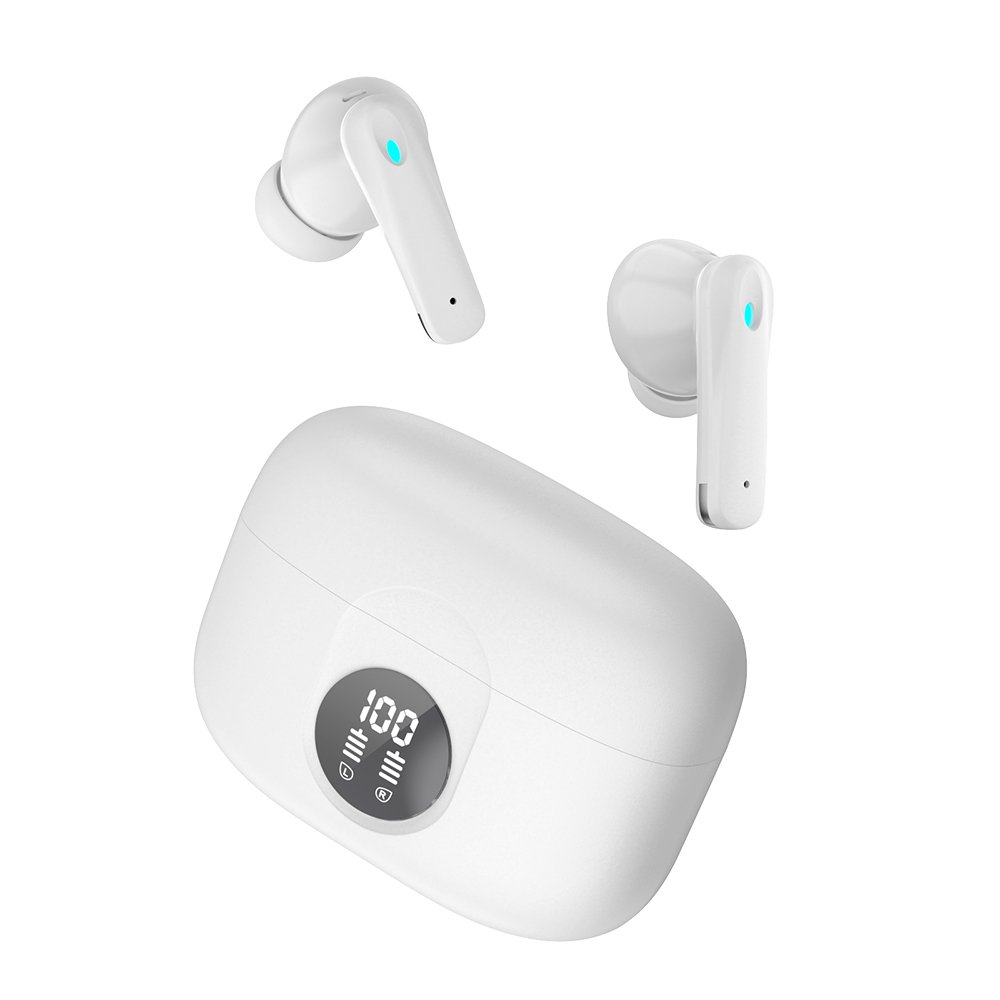 P91 ANC active noise canceling bluetooth headset Waterproof Air Light Weight ear pods Deep Bass Music buds ENC with 4 Mic