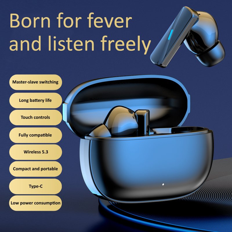 50 TWS Earphone High Quality Long Battery Life Smart Touch Control True Wireless Earbuds Maste50 For Sports