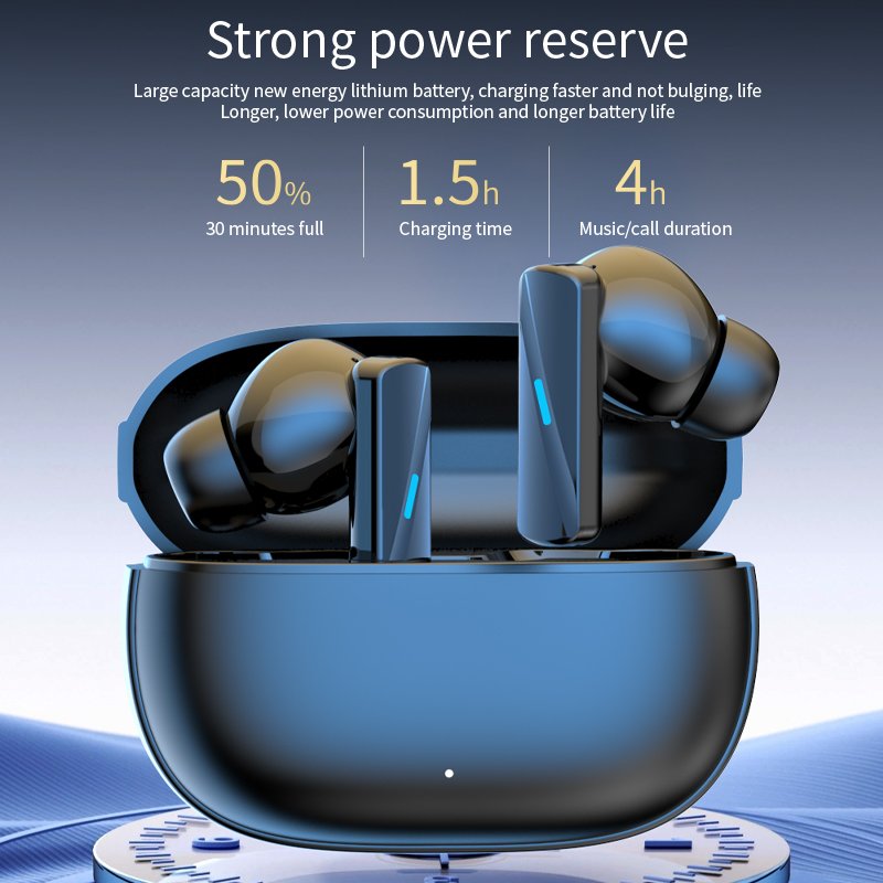 50 TWS Earphone High Quality Long Battery Life Smart Touch Control True Wireless Earbuds Maste50 For Sports