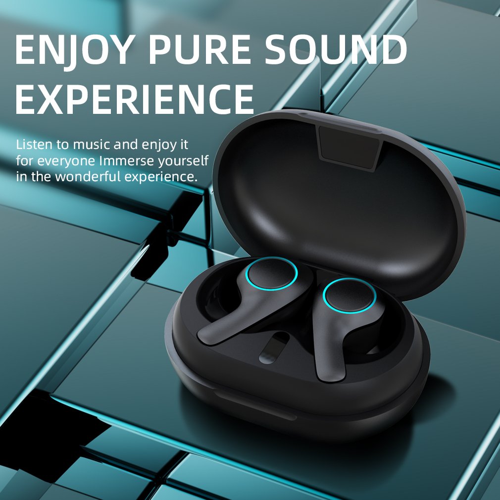 2022 New Product TWS Earphones PT05 Touch Control Mini Wireless Earbuds Waterproof Audifonos Inalambricos with Hifi Strong Bass