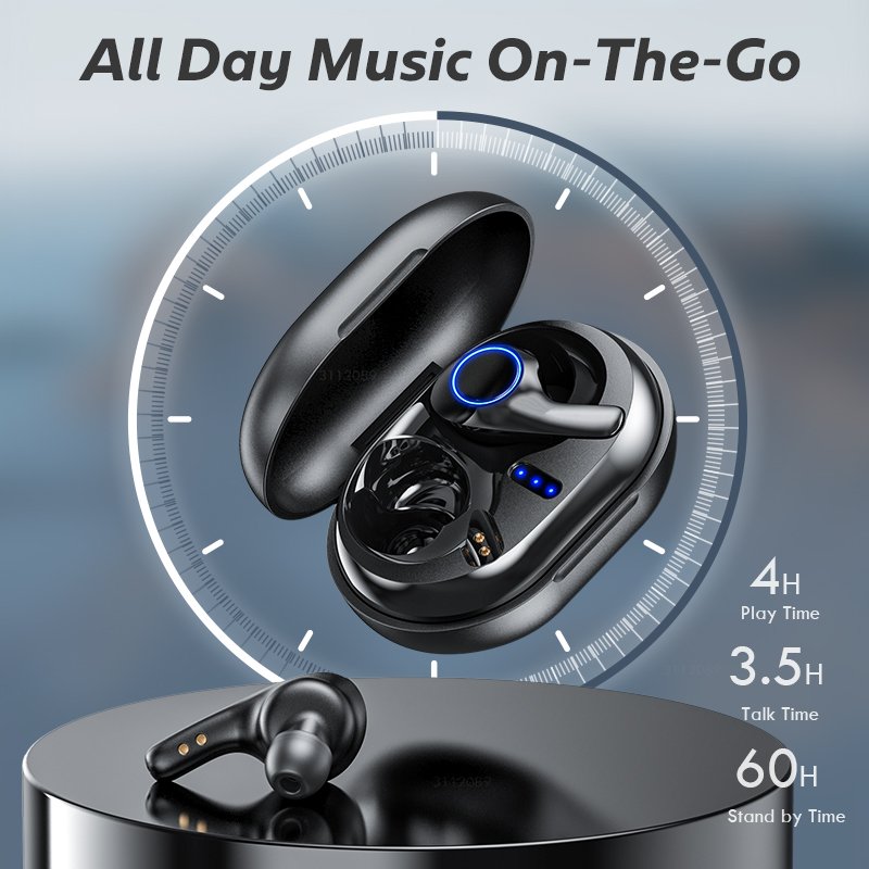 2022 New Product TWS Earphones PT05 Touch Control Mini Wireless Earbuds Waterproof Audifonos Inalambricos with Hifi Strong Bass