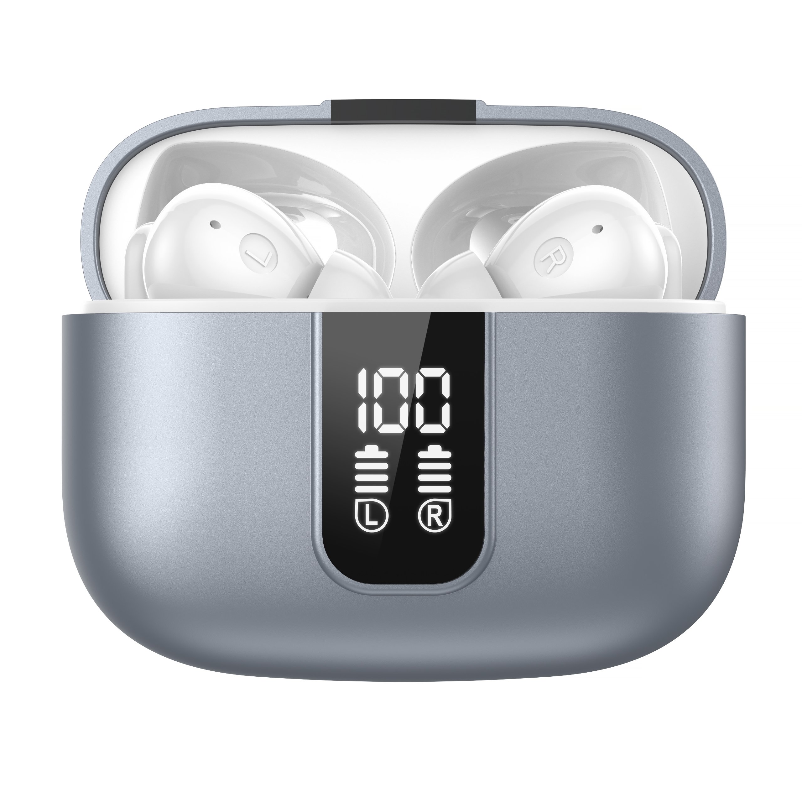 Factory Direct China Hifi Noise Cancelling Tws Waterproof True Stereo Wireless Earphones Dark Grey