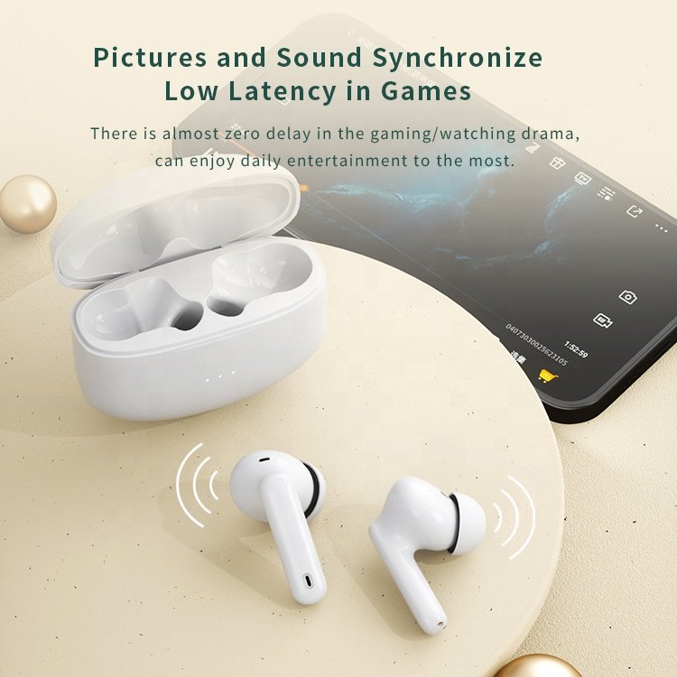 AI Oem Anc Earbud noise canceling 2022 Newest Anc Active Noise Cancelling Wireless Bluetooth noise canceling Earphones Tws Anc