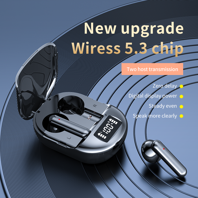 earphone making machine Digital Display Headsets K40 tws wireless earbuds earphones unique design Wireless Gaming earbuds