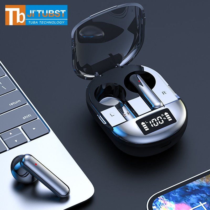 earphone making machine Digital Display Headsets K40 tws wireless earbuds earphones unique design Wireless Gaming earbuds