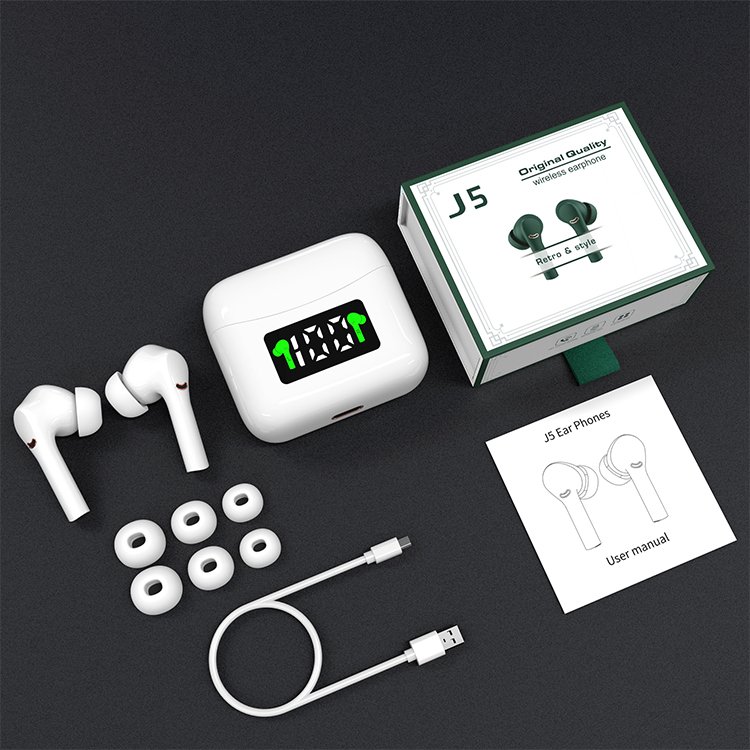 ROCXF 2024 J5 earbuds new mini sport ture wireless earphone in ear headphone anc hifi noise canceling tws earbuds earphones