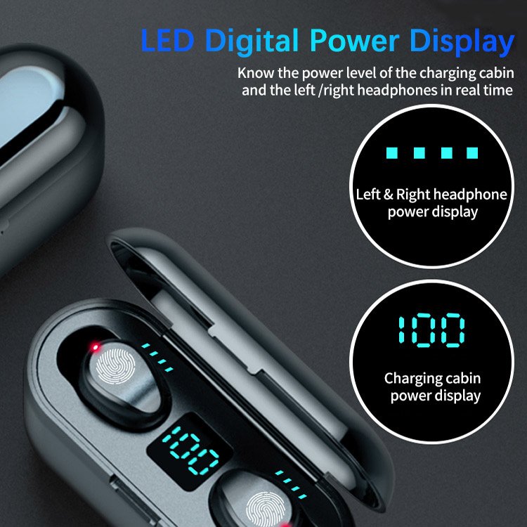Aud Fonos F9 35mm Wire Holder Air Phon Earphone Audionic Tws Headset Wireless Earbuds Earphones Headphones