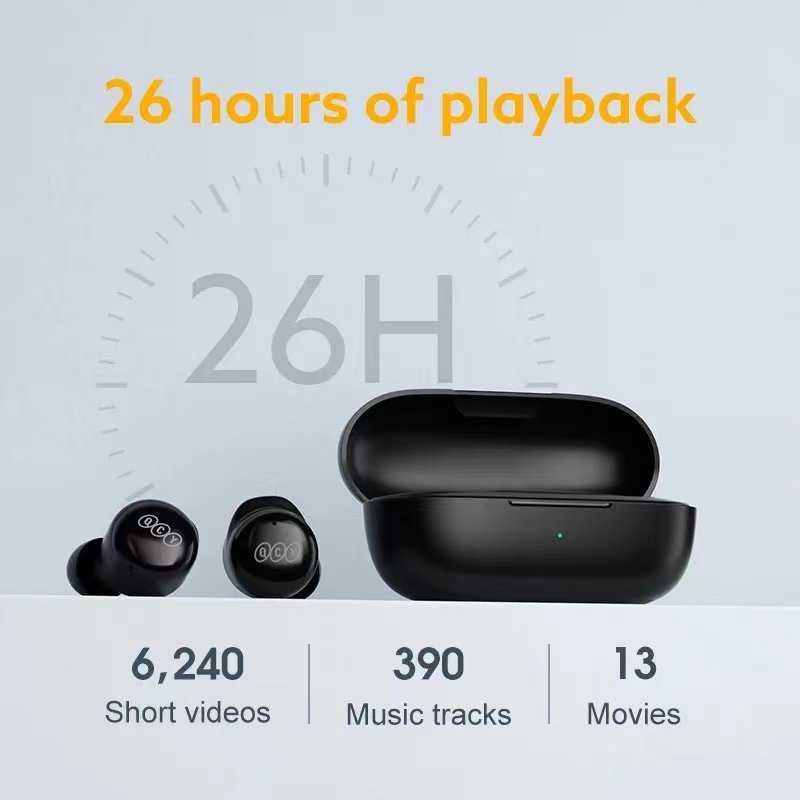 QCY T17 tws In-ear waterproof Gaming ENC noise cancellation microphone online meet wireless bluetooth headset earbuds earphones