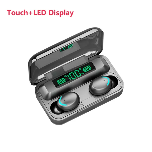 Factory Quality F9 5C Earphone Waterproof Led Digital Sport F9-5 Audifono Auriculares TWS Wireless Bluetooth F9 Earbuds