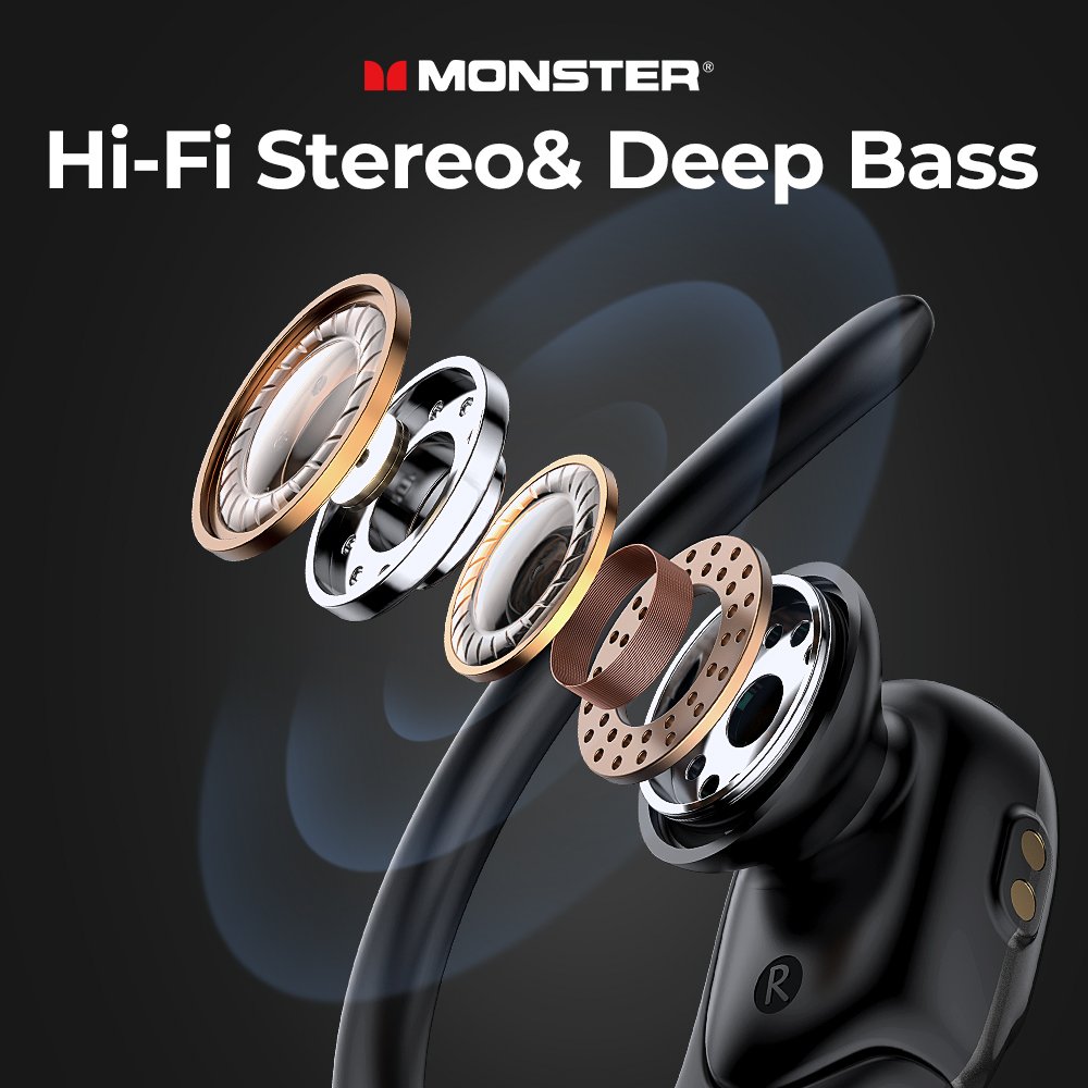 Monster Open Ear 202 Business Wireless Earbuds Gaming earphones colorful earbuds TWS