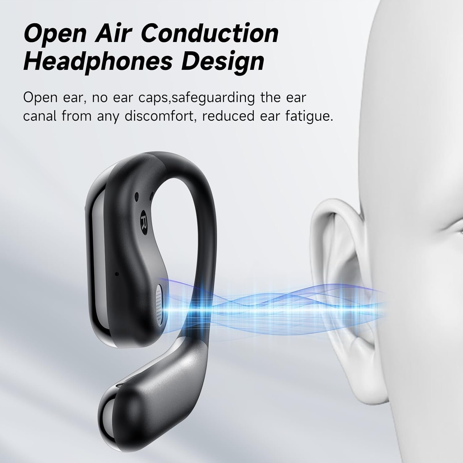 Open 5.4 earphones wireless earplugs sports earphones LED display charging case waterproof design