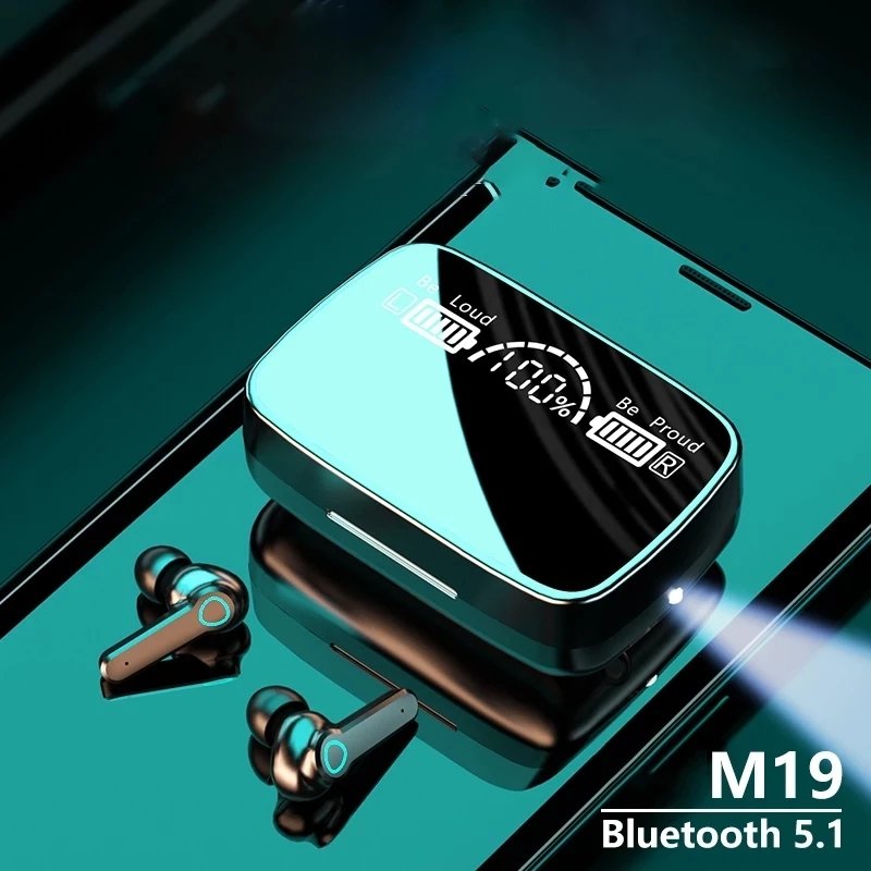 Best-selling 5.1M19TWS smart Touch Wireless Bluetooth waterproof noise-cancelling stereo headset Gaming headset